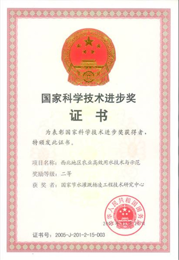 國家科技進步二等獎